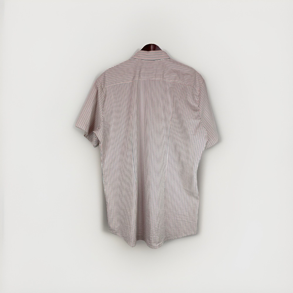 Mizzen+Main Men's Leeward Short Sleeve Button-Down Shirt 2XL Trim Fit Striped - Picture 3 of 10